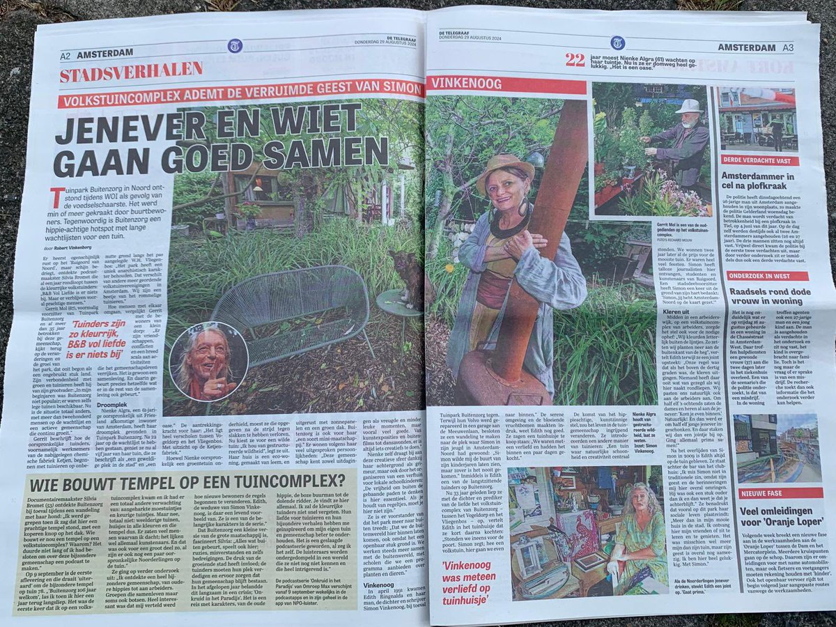 Trots op mijn zus Silvia in de Telegraaf vandaag! 
Ga vooral luisteren naar de podcast die ze maakte!