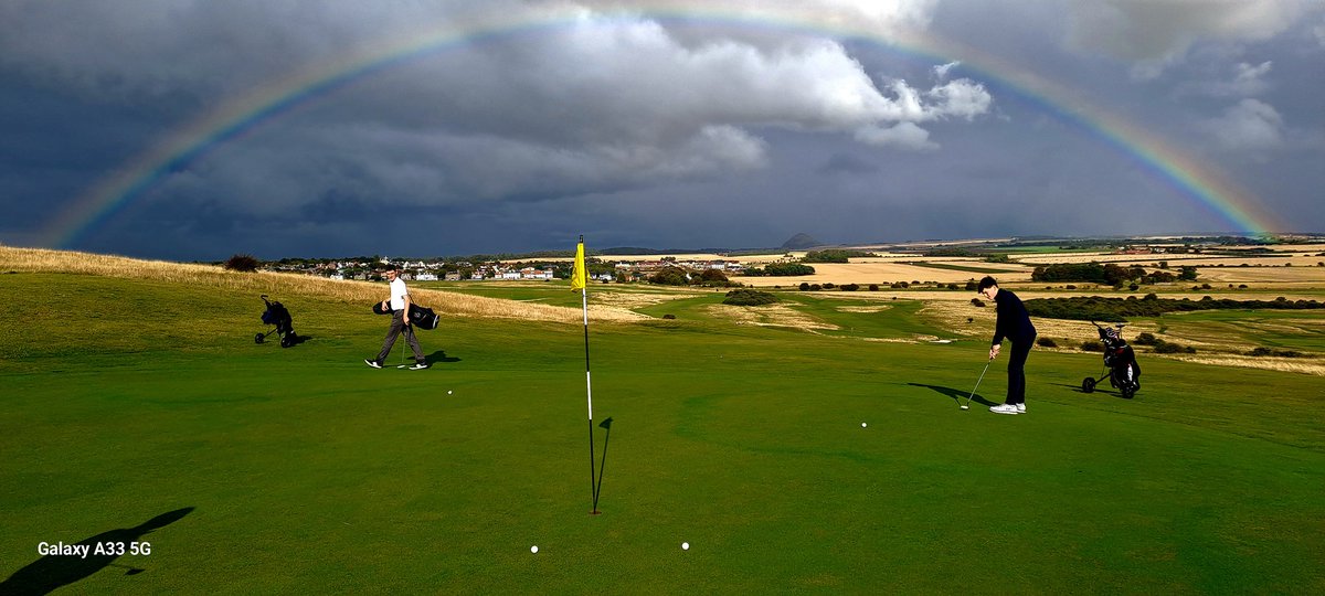 Spectacular views <a href="/GullaneGolfClub/">Gullane Golf Club</a>  #rainbow