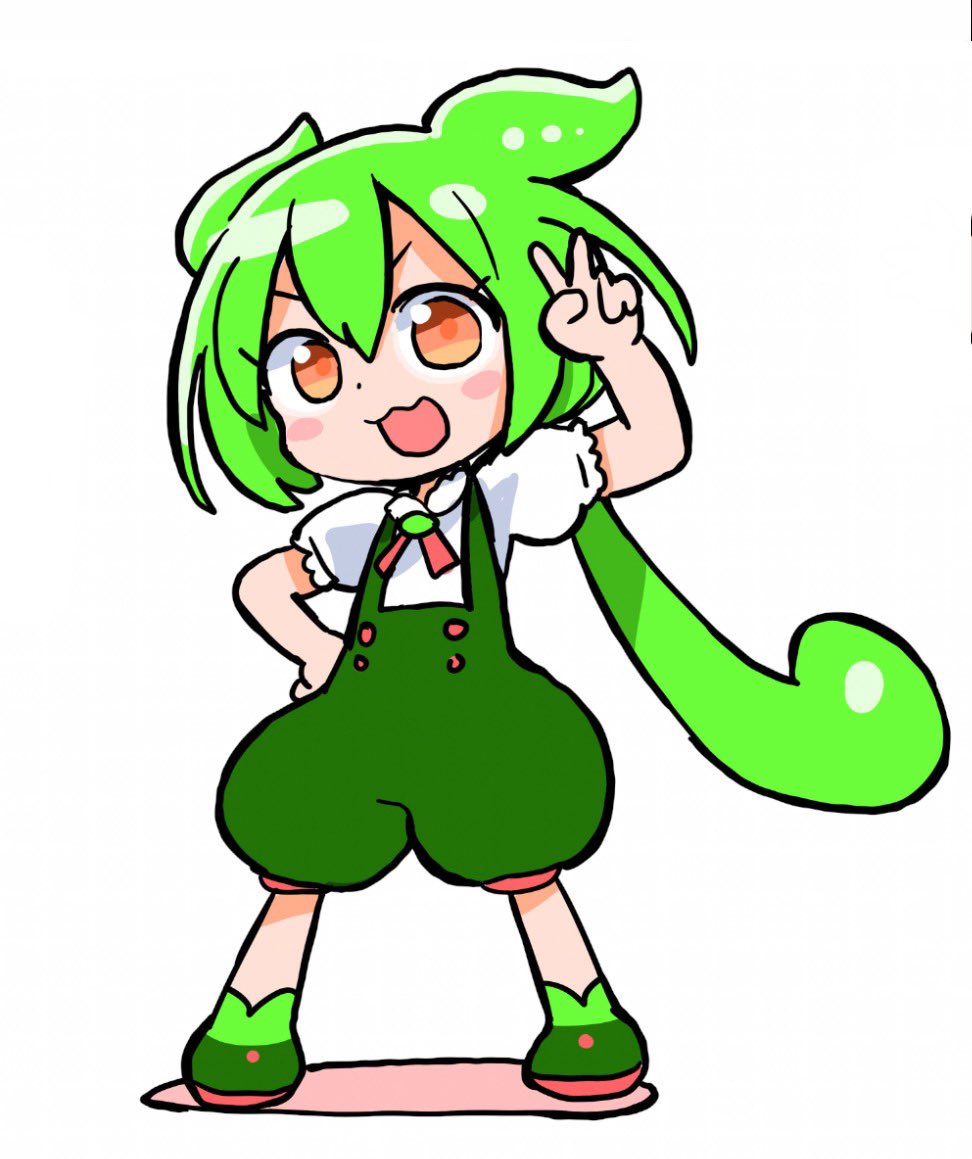 ずんだもん「 #ずんだもん 」|サンカクヘッドのイラスト