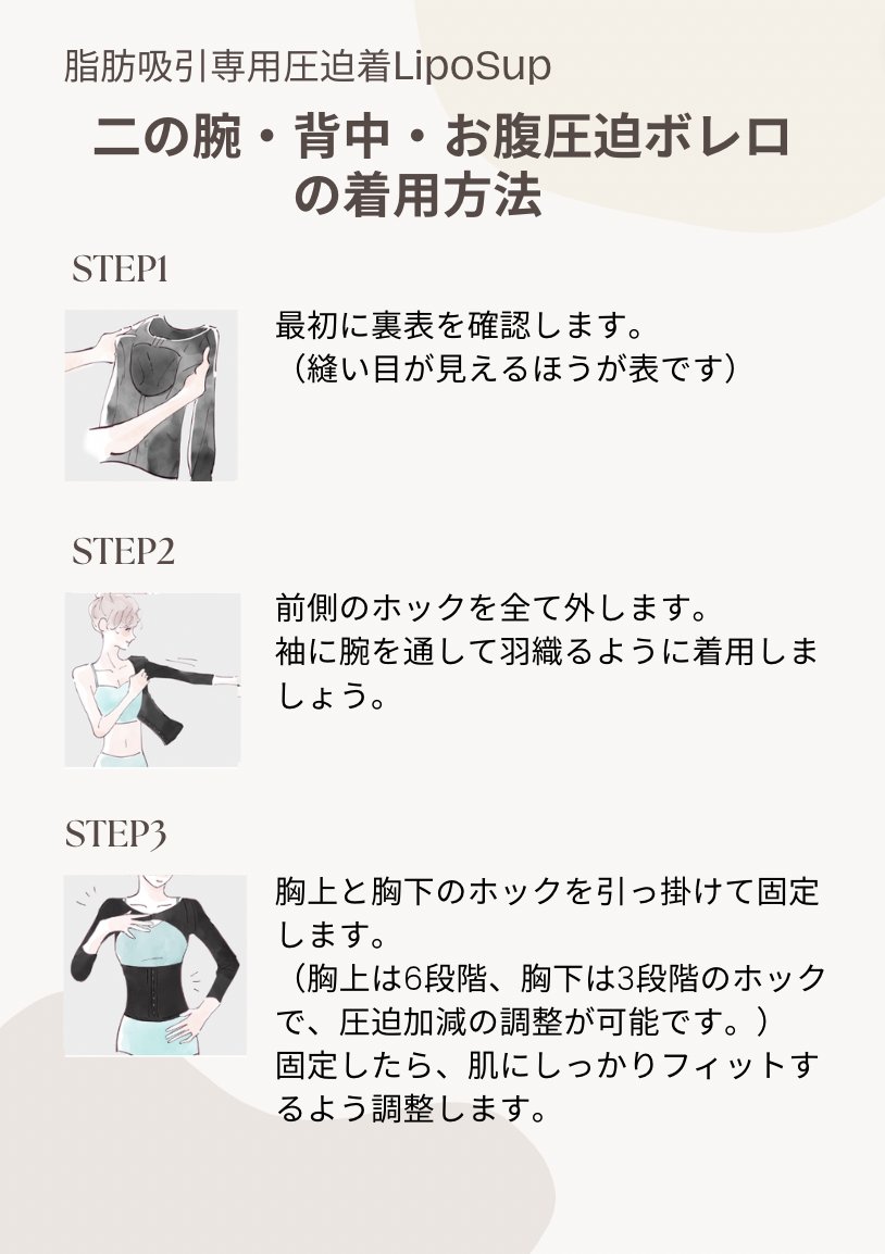 脂肪吸引 Sサイズ 抜かさ 圧迫着 上半身 二の腕腹部 脂肪吸引 Sサイズ 抜かさ 圧迫着 上半身 二の腕腹部