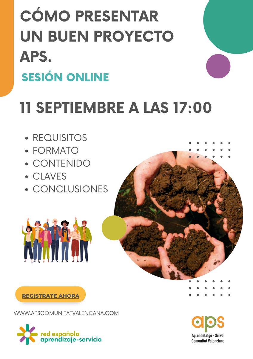 Taller para mejorar cómo presentar tu proyecto ApS a los #premiosaps2024 impulsados por <a href="/REDAPS1/">REDAPS</a> <a href="/Educo_ONG/">Educo</a> <a href="/educaciongob/">Ministerio de Educación, FP y Deportes</a>

Inscripciones abiertas➡️
forms.gle/GPGR8sbhY2xjdF…