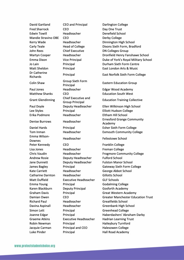 SFCA (@sfca_info) on Twitter photo 455 school and college leaders have written to <a href="/bphillipsonMP/">Bridget Phillipson</a> urging her to pause the plan to defund applied general qualifications such as BTECs. <a href="/Jacqui_Smith1/">Jacqui Smith</a> #ProtectStudentChoice First 4 pages below - too many signatures to tweet! 455 school and college leaders have written to <a href="/bphillipsonMP/">Bridget Phillipson</a> urging her to pause the plan to defund applied general qualifications such as BTECs. <a href="/Jacqui_Smith1/">Jacqui Smith</a> #ProtectStudentChoice First 4 pages below - too many signatures to tweet!