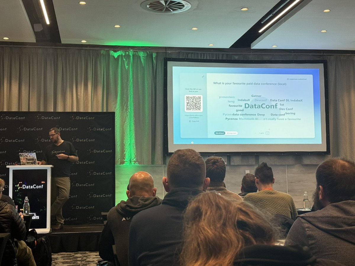 Naww thanks all! <a href="/JamesMcG_MSBI/">James McGillivray 🇿🇦</a> will share the survey results with us and we’ll share it - some valuable insights straight from the community 🥳

#DataConf2024 #Keynote #DataCommunity