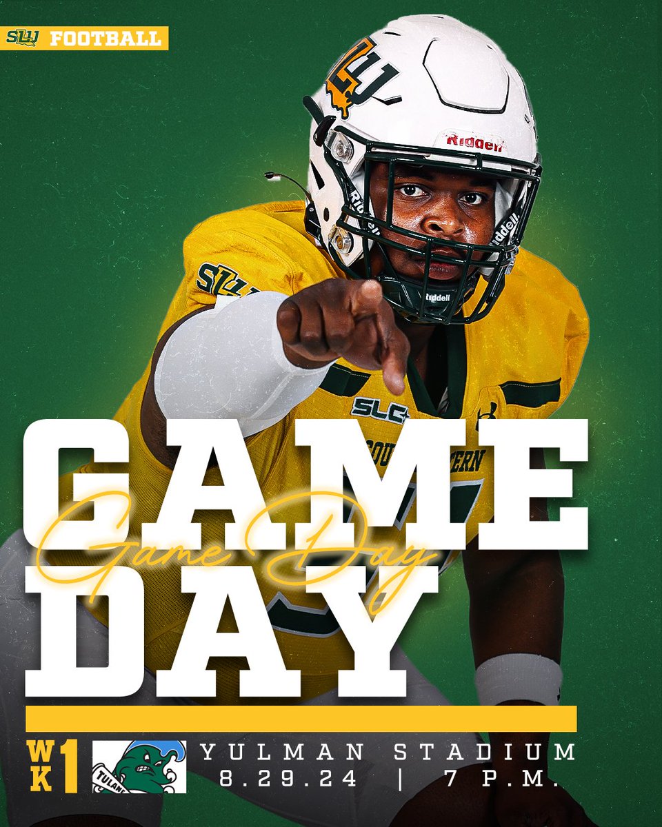 🏈Game 1 | at Tulane
📍New Orleans, La. | Yulman Stadium
⏰7 p.m.
📺ESPN+
📻Kajun 107.1 FM | The Highway 104.7 FM | The Boss 103.7 FM/1400 AM
💻espn.com/espnplus/playe…
🔉kajun107.net
📊stats.statbroadcast.com/broadcast/?id=…
🦁#LionUp | #DoMore