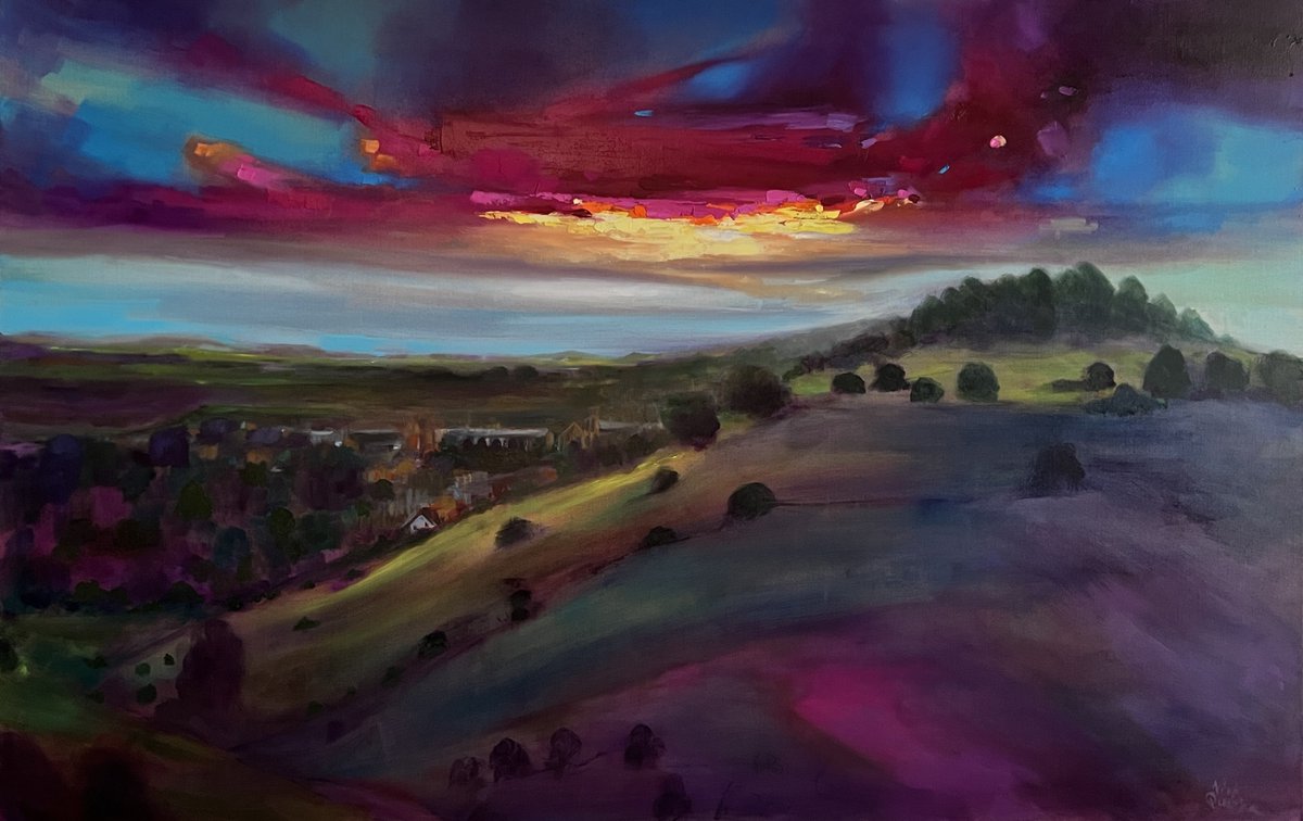 A commission for the Winchester Royal Hotel. St Catherine’s hill. 55/36 inches. Oil on linen.