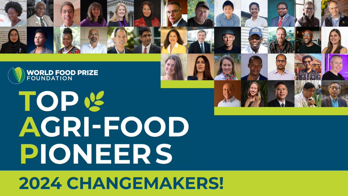 ILRI.org (@ilri) on Twitter photo The <a href="/WorldFoodPrize/">World Food Prize Foundation</a> has selected ILRI DG <a href="/ADjikeng/">Prof. Appolinaire Djikeng</a> as part of their inaugural Top Agrifood Pioneers List, celebrating his outstanding contributions to transforming food systems worldwide!
Djikeng's work will be featured at the 2024 Borlaug Dialogue: worldfoodprize.org/TAP The <a href="/WorldFoodPrize/">World Food Prize Foundation</a> has selected ILRI DG <a href="/ADjikeng/">Prof. Appolinaire Djikeng</a> as part of their inaugural Top Agrifood Pioneers List, celebrating his outstanding contributions to transforming food systems worldwide!
Djikeng's work will be featured at the 2024 Borlaug Dialogue: worldfoodprize.org/TAP