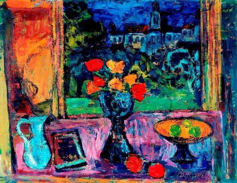 This week's #OnlineArtExchange is 'still lifes' for The Shape of Things: Still Life in Britain <a href="/PallantGallery/">Pallant House Gallery</a>. Today, we choose this vibrant piece by William MacTaggart; 'Studio Table' at <a href="/LaingArtGallery/">Laing Art Gallery</a>. 💐