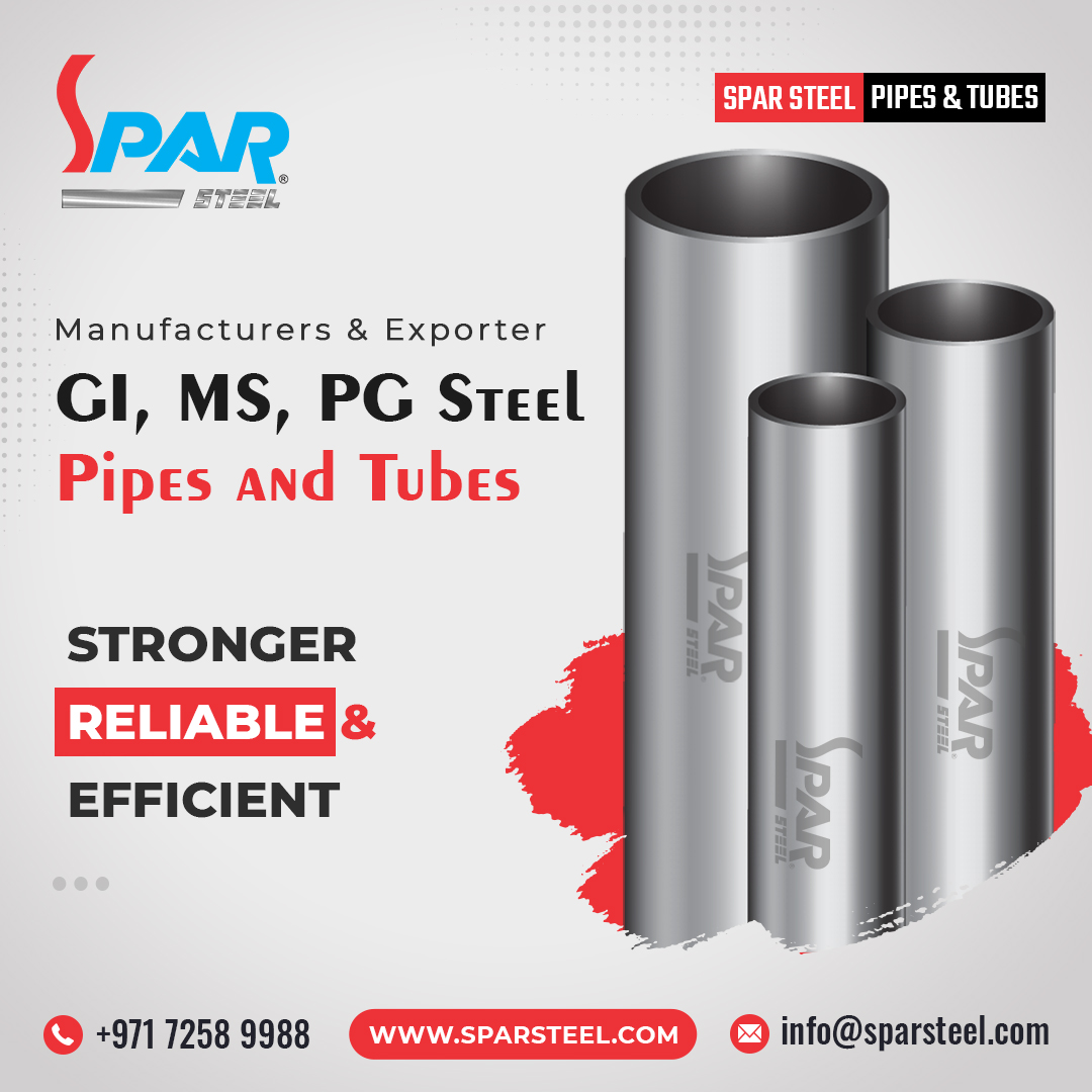 SteelSpar's tweet photo. We Manufacture an Exclusive range of GI, MS, and PG Pipes and tubes, for industrial and commercial purposes.
📧 info@sparsteel.com
🌐 https://t.co/ZrGKlaOq5e
#SparSteel #SteelPipes #SteelTubes #PipesandTubes #mspipe #pgpipe #MSTubes #gipipe #GITubes #scaffoldingpipe https://t.co/5J9D15sKkl