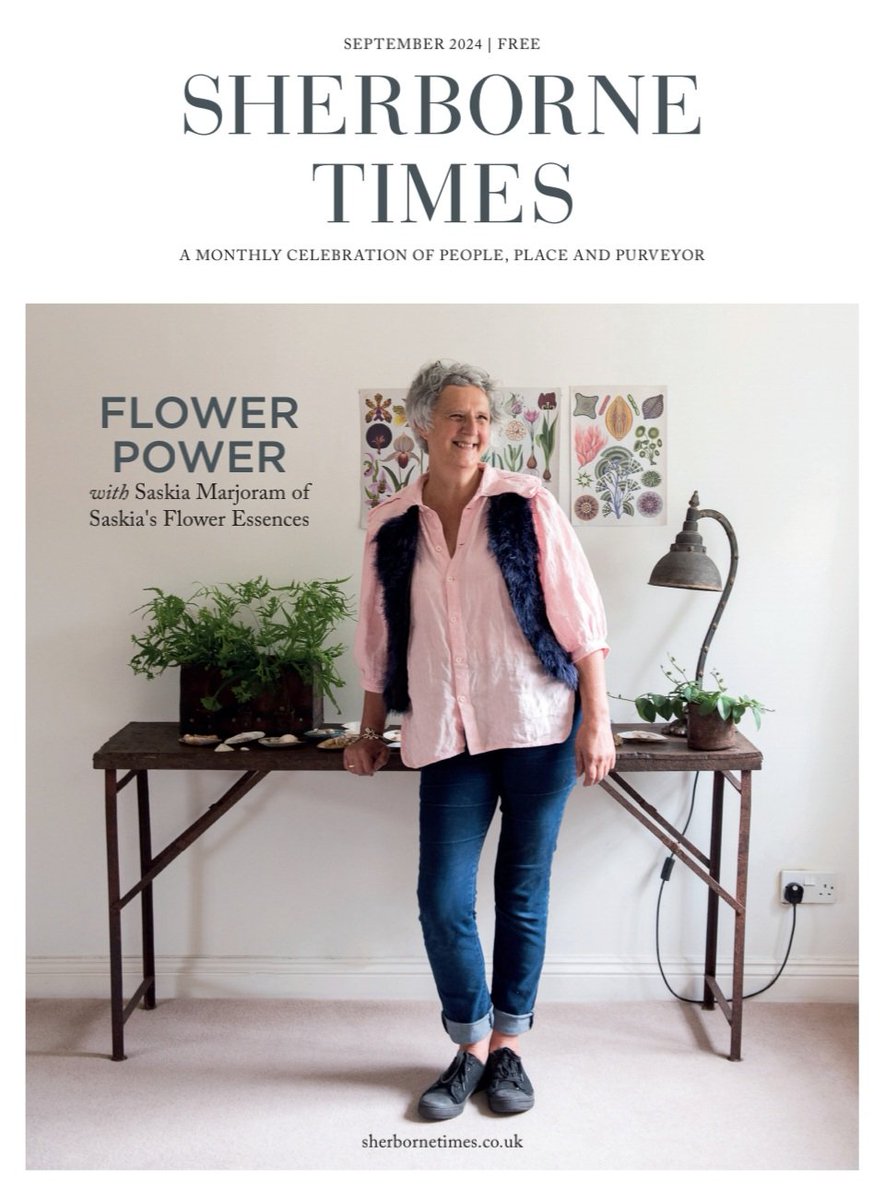 Sherborne Times (@sherbornetimes) on Twitter photo September's edition is online now!
<a href="/BowmanClaire/">Claire Bowman</a> & <a href="/Katharine_KDP/">Katharine Boyd Davies 📷</a> are in Wincanton, where they find themselves spellbound by <a href="/saskiasessences/">Saskia Marjoram</a>.
One-time professional gardener & florist to the Prince of Wales, Saskia now harnesses the power of flowers to cure all manner of ills. September's edition is online now!
<a href="/BowmanClaire/">Claire Bowman</a> & <a href="/Katharine_KDP/">Katharine Boyd Davies 📷</a> are in Wincanton, where they find themselves spellbound by <a href="/saskiasessences/">Saskia Marjoram</a>.
One-time professional gardener & florist to the Prince of Wales, Saskia now harnesses the power of flowers to cure all manner of ills.
