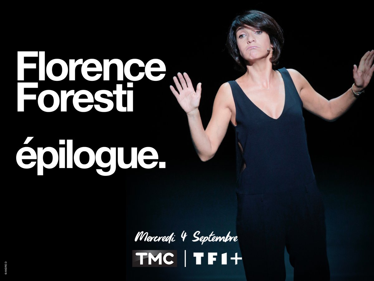 Mercredi prochain sur <a href="/TMCtv/">TMC</a> ! 👌
Florence Foresti vous invite à son spectacle "Epilogue" le mercredi 4 septembre à 21H25 sur TMC !
Ne manquez pas cette évènement en association avec Rire et Chansons ! 🥳