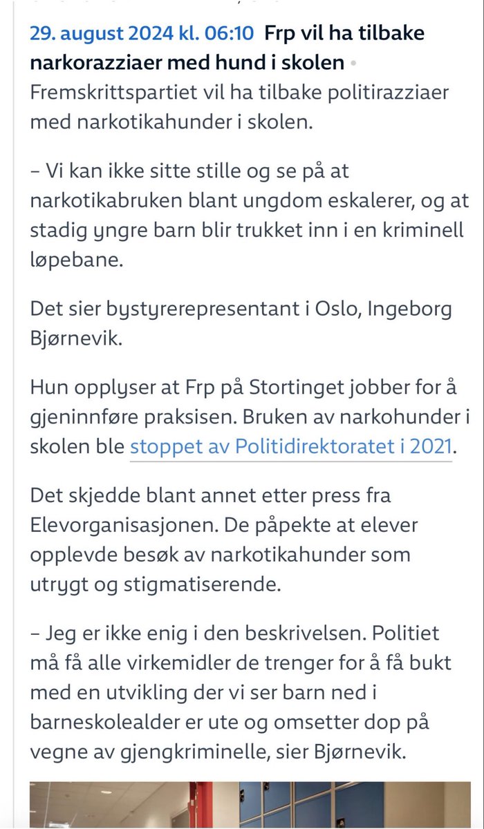 André Nilsen (@andrnilsen) on Twitter photo Hei, <a href="/Elevorg/">Elevorganisasjonen</a>
Vil gjøre dere oppmerksom på at nå er det politisk NM i å drive rovjakt på ungdommer og skoleelever. Ingen hensyn til rettigheter og ingen hensyn til unge menneskers psykiske og fysiske helse. Dette er det som skjer når maktpersoner mister begrep om lov og orden. Hei, <a href="/Elevorg/">Elevorganisasjonen</a>
Vil gjøre dere oppmerksom på at nå er det politisk NM i å drive rovjakt på ungdommer og skoleelever. Ingen hensyn til rettigheter og ingen hensyn til unge menneskers psykiske og fysiske helse. Dette er det som skjer når maktpersoner mister begrep om lov og orden.
