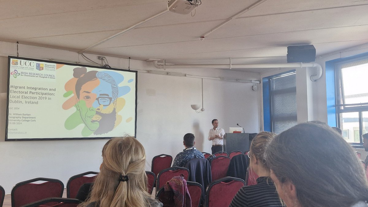 Caoilfhionn D'Arcy (@c_darcy22) on Twitter photo Here he is... Dr <a href="/WilliamDurkan/">William Durkan</a> presenting an interesting paper on migrant integration and electoral participation in the 2019 Local Elections in Dublin at <a href="/igc2024dub/">@IGC2024Dub</a> #IGC2024 Here he is... Dr <a href="/WilliamDurkan/">William Durkan</a> presenting an interesting paper on migrant integration and electoral participation in the 2019 Local Elections in Dublin at <a href="/igc2024dub/">@IGC2024Dub</a> #IGC2024