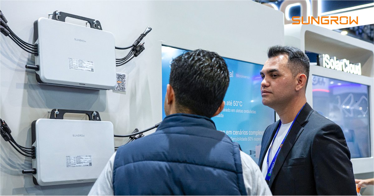 Sungrow_Power's tweet photo. Day 1 Recap from #IntersolarSA 2024.
Sungrow’s industry-leading solutions, headlined by our cutting-edge microinverter, have captured the spotlight, drawing in a crowd of eager visitors eager to see and experience it firsthand. 👀
Join the buzz at Booth W2.10! https://t.co/VP6PmywmmC