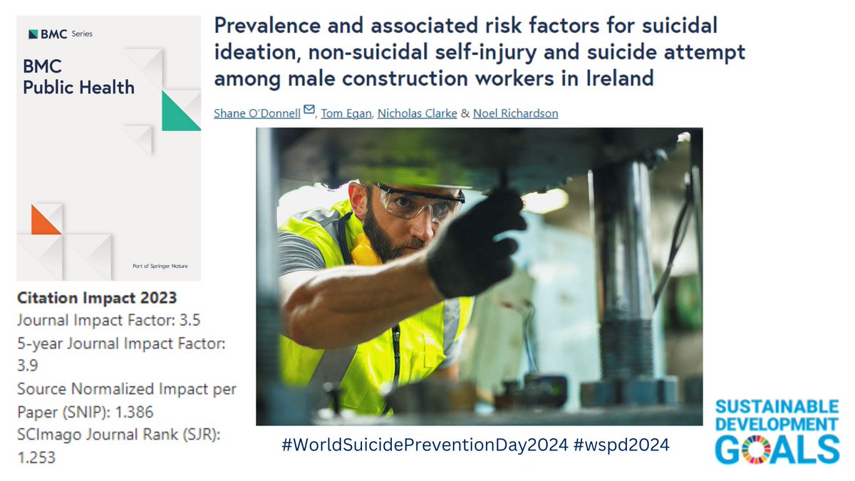 BMC Series (@bmc_series) on Twitter photo For #WorldSuicidePreventionDay, read this article by <a href="/Shane_O_Donnell/">Dr Shane O'Donnell</a> in #BMCPublicHealth:
go.sn.pub/x4m8v2
Learn more about World Suicide Prevention Day: biomedcentral.com/p/wspd2024
#WSPD2024 #StartTheConversation For #WorldSuicidePreventionDay, read this article by <a href="/Shane_O_Donnell/">Dr Shane O'Donnell</a> in #BMCPublicHealth:
go.sn.pub/x4m8v2
Learn more about World Suicide Prevention Day: biomedcentral.com/p/wspd2024
#WSPD2024 #StartTheConversation