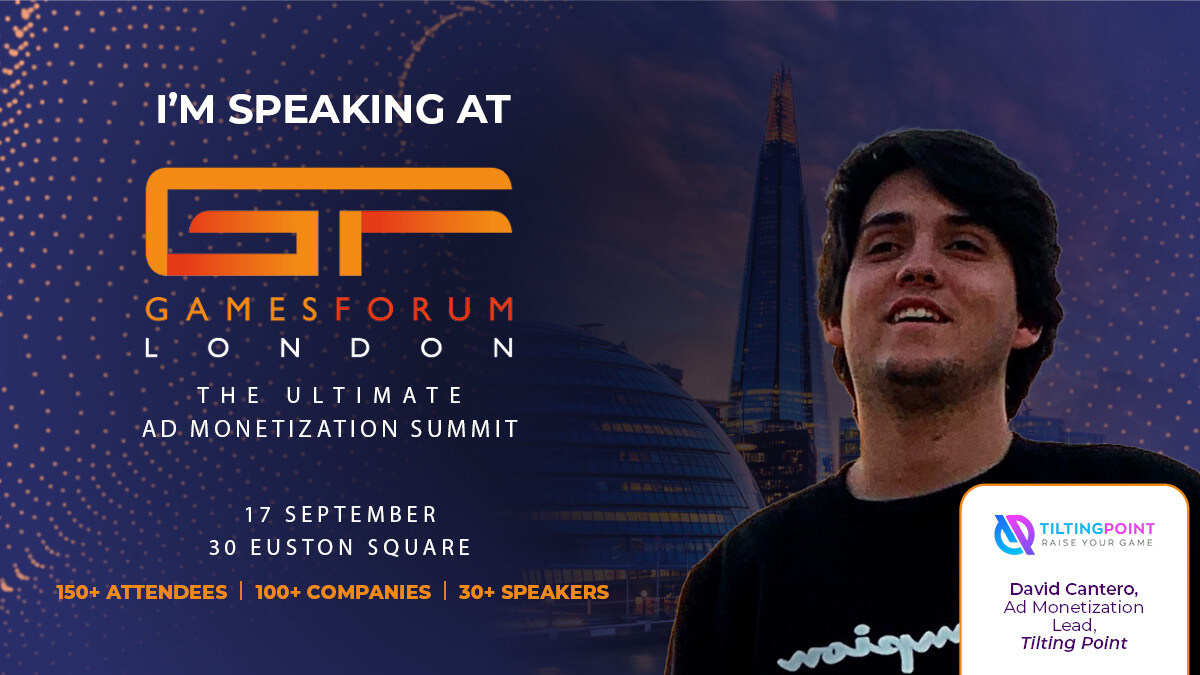 Gamesforum (@gamesforum) on Twitter photo π’ Speaker Announcement π’
π We're thrilled that David Cantero, Ad Monetization Lead <a href="/TiltingPoint/">Tilting Point</a>, is joining our incredible lineup of expert speakers at Gamesforum London 2024!
π« eu1.hubs.ly/H0b_2Mk0
#admonetization #mobilegaming #mobilemarketing #adtech π’ Speaker Announcement π’
π We're thrilled that David Cantero, Ad Monetization Lead <a href="/TiltingPoint/">Tilting Point</a>, is joining our incredible lineup of expert speakers at Gamesforum London 2024!
π« eu1.hubs.ly/H0b_2Mk0
#admonetization #mobilegaming #mobilemarketing #adtech