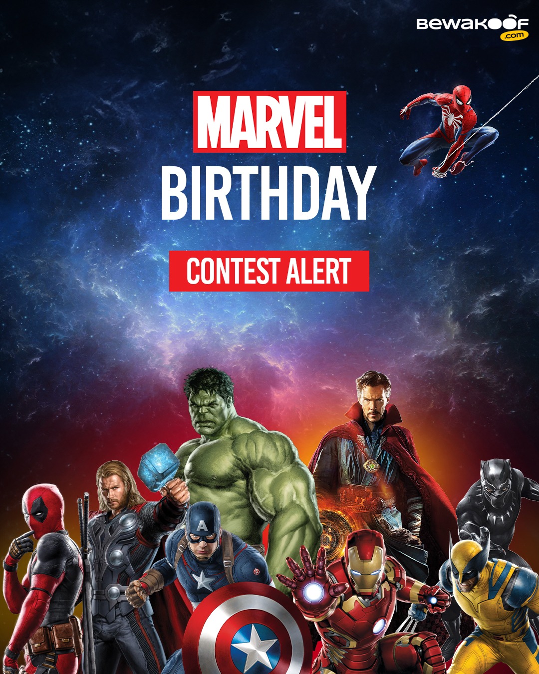 Bewakoof on X Marvel Birthday Contest Alert If you could have any Marvel character as your ultimate Marvel BFF who would it be Tell us in the replies 5