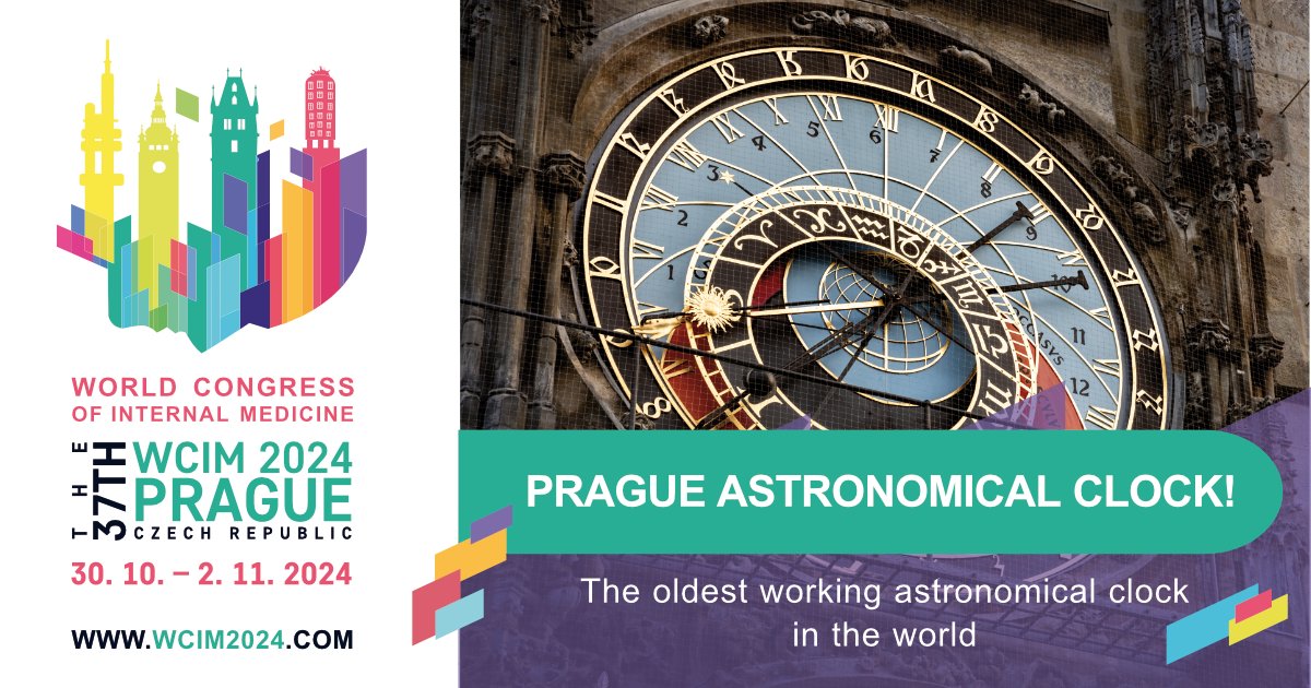 Did you know that Prague is home to the oldest working astronomical clock in the world? Installed in 1410, the Prague Astronomical Clock (Orloj) is a medieval marvel located in the Old Town Square. 
#PragueFacts #OldTownSquare #ExplorePrague #WCIM2024 #medicine #internalmedicine