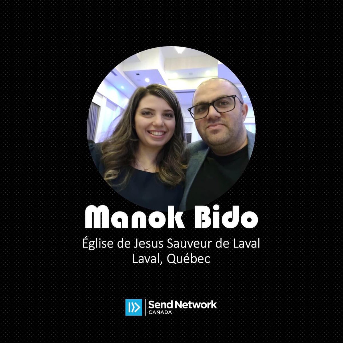 Join us in praying for Pasteur Manok Bido &amp; Natalie as they are expecting their second child in September. And pray for Église de Jesus Sauveur de Laval as they serve the Arabic community in Greater Montréal: missionaries.namb.net/full/manok-bido

<a href="/SendMontreal/">Send Montreal</a> #SendMontreal #CNBCQuebec