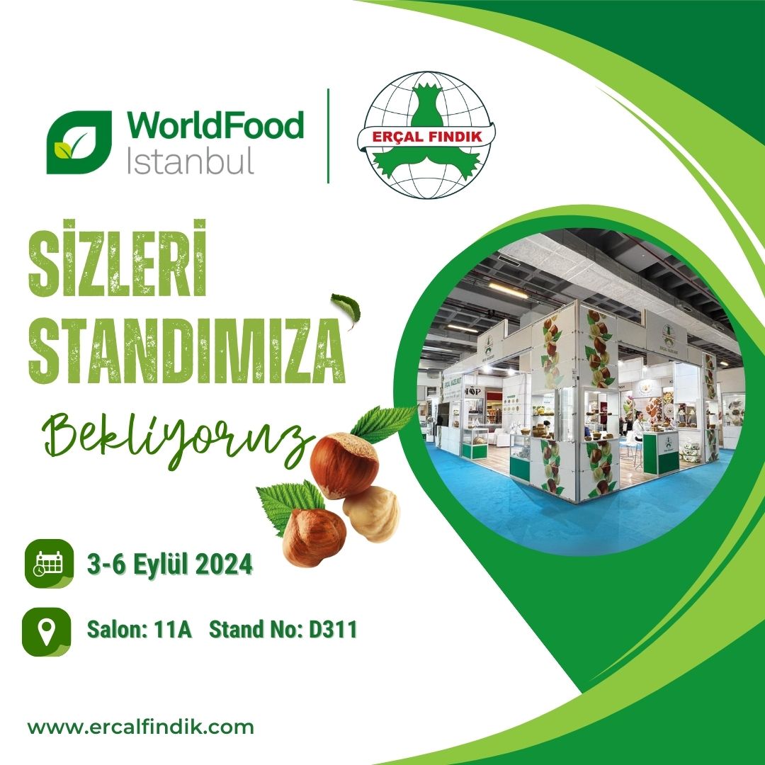 ercalfindik's tweet photo. Erçal Fındık olarak 3-6 Eylül tarihleri arasında İstanbul, Tüyap Fuar ve Kongre Merkezi'nde düzenlenecek olan World Food İstanbul fuarındayız!🌰✨

Sizleri de aramızda görmekten ve standımızda ağırlamaktan mutluluk duyarız!🙏🏻

https://t.co/JQ5Y31Ses9 https://t.co/eTa6iG4fmg