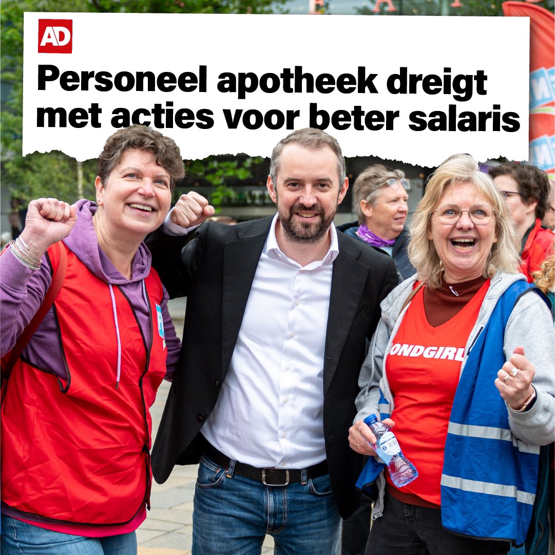 Apothekers staan op voor meer loon.

Er is te veel bureaucratie, te hoge werkdruk en weinig waardering. Deze harde werkers verdienen beter.

Wij steunen ze in hun strijd. 💪