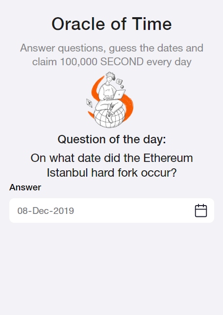 Game_For_All93's tweet photo. TimeFarm : Oracle of Time For Today 29 August

🛑Question: On what date did the Ethereum Istanbul hard fork occur?

☑️Desired answer 👉 8 December 2019

Play Now Time Farm 
https://t.co/aohhopcf0o

My Telegram👇
https://t.co/UCvi6HnOMC

#TimeFarm #TimeFarmCombo #DailyCombo https://t.co/CYjvnNcqhh