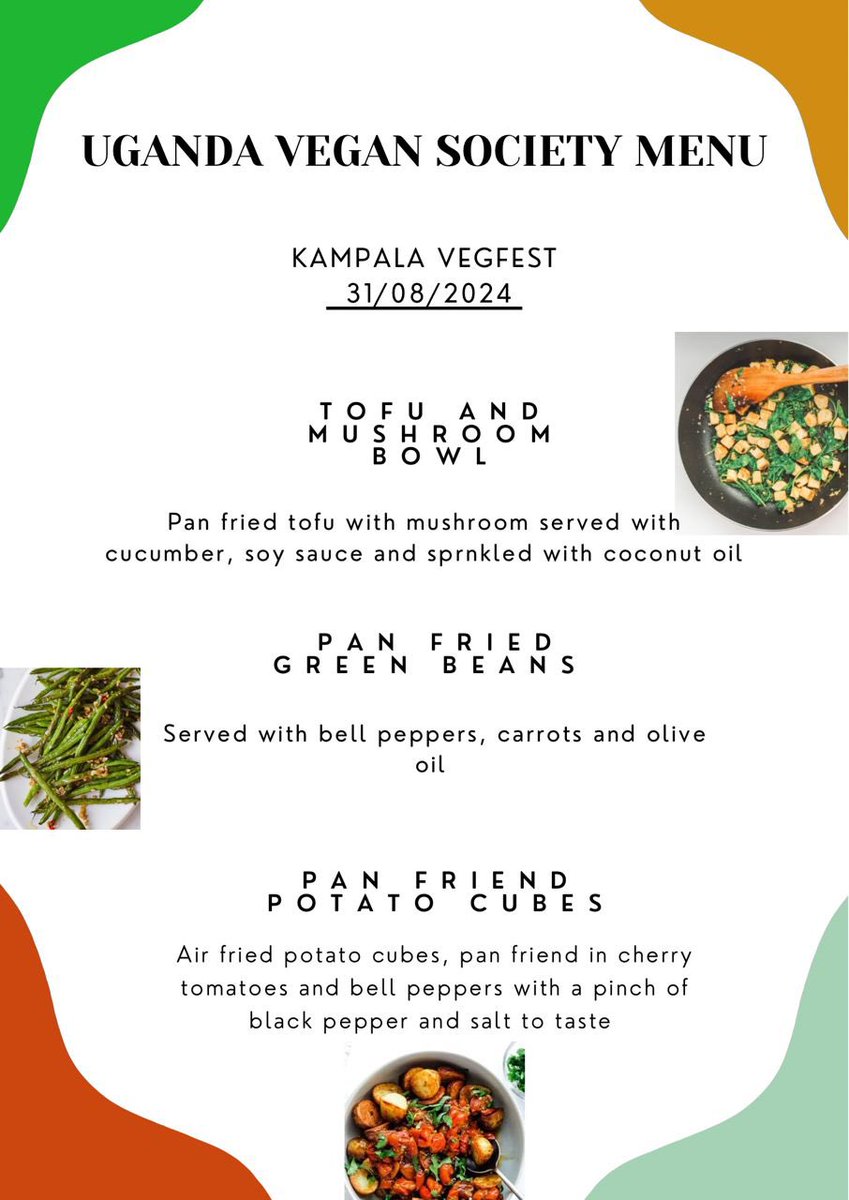 NabaasaInnocent's tweet image. #WeekendPlot
Dear X - Tweeps!
Please come through this Saturday at @ArkOrganics as we launch #AfricaVeganRestaurantWeek  in style!
What to expect?
1. Check out our menu in the 3rd frame 
2. Check out our speaker in 2nd frame
4. Kids activities ie cooking, bouncing castle etc!