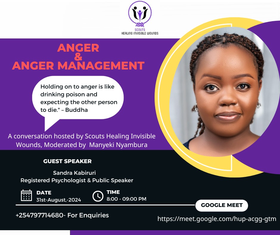 We are back like we never left😜, with a sizzling topic🔥. Anger is a normal powerful emotion, but it doesn't have to control you.Tune in this Saturday  8:00 p.m.-9:00 p.m. to learn, unlearn and relearn. Join us via meet.google.com/hup-acgg-gtm

 #AngerManagement #StayCalm #InnerPeace
