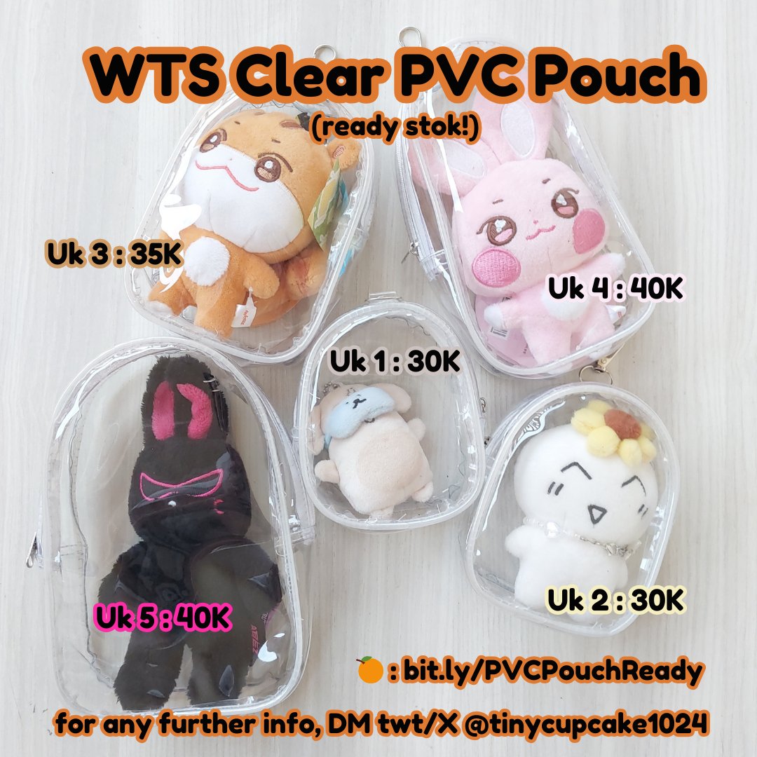 tinycupcake1024's tweet image. checkout hari ini (di bawah pukul 15.00), dikirim hari ini^^ 
🍊🔗bit.ly/PVCPouchReady