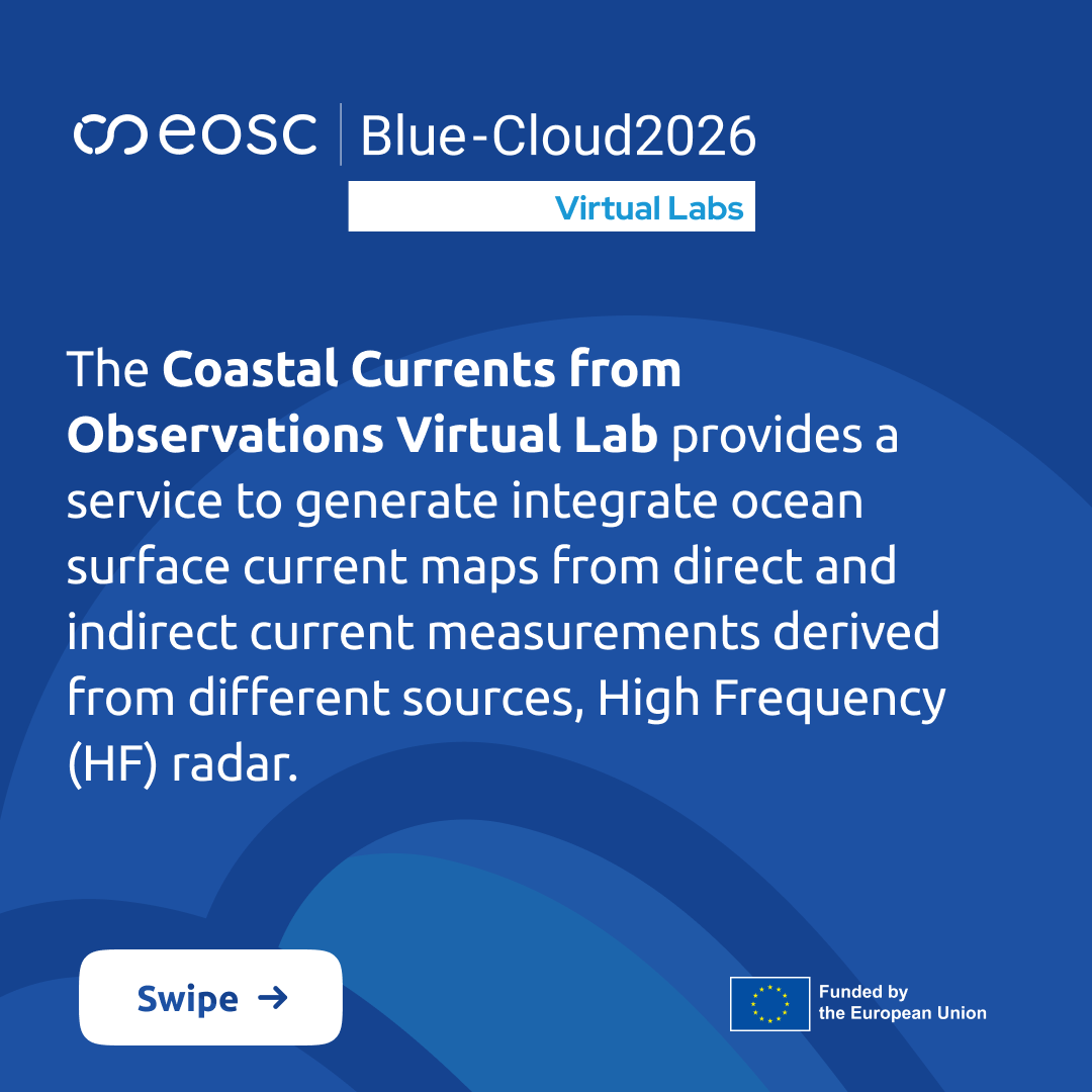 BlueCloudEU's tweet image. Ocean current data is too scattered. We're fixing that. 🌊

#BlueCloud2026 integrates HF radar, drifter data, &amp;amp; geostrophic currents using the DIVAnd method to create seamless #ocean surface current maps.

Discover more in our #vlab factsheet! ➡️ shorturl.at/2saUp