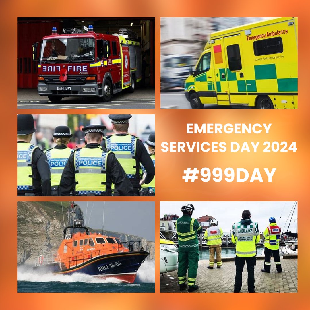 Today we are grateful to our colleagues who work 365 days a year to keep us safe. Today is a chance to remember the amazing work all emergency services do across the United Kingdom and to remember all of those who have made the ultimate sacrifice for our safety. Thank you #999day