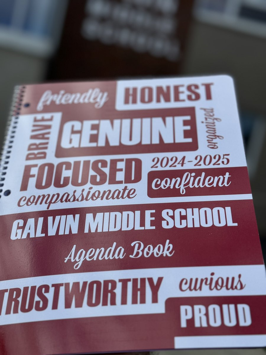 GalvinPTO's tweet photo. Galvin agenda books are available for purchase at the Galvin main office 7:30am-4pm daily for $5. They can also be picked up directly by students once school starts.  The office will close at 1:30pm this Friday 8/30 and will be closed on Monday 9/2 for the holiday. https://t.co/fChps8SGle