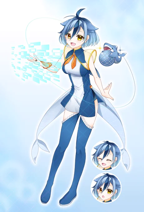 企業キャラクターコンペに、こちらのイラスト2点で応募してました!残念ながら不採用でしたが、楽しく描かせて頂きました#イラスト 