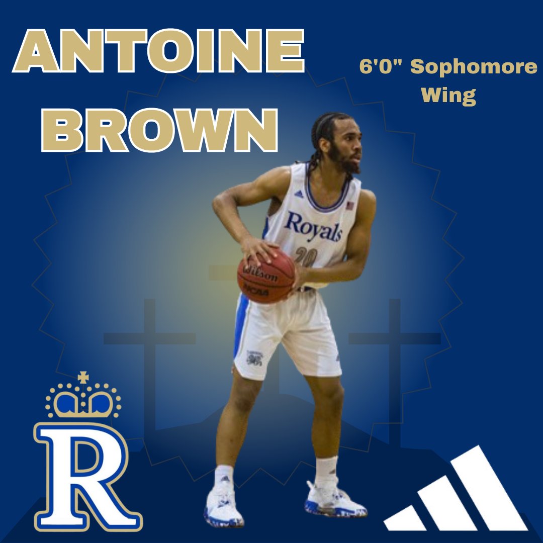 After a standout freshman season, 6'0" Sophomore Wing Antoine Brown is back in uniform for the Royals.