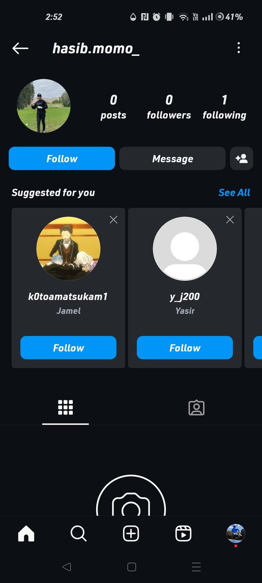 Can someone please help me report this account, he's basically using my username pretending to be me after he said some weird stuff and I declined his follow request. The more the merrier