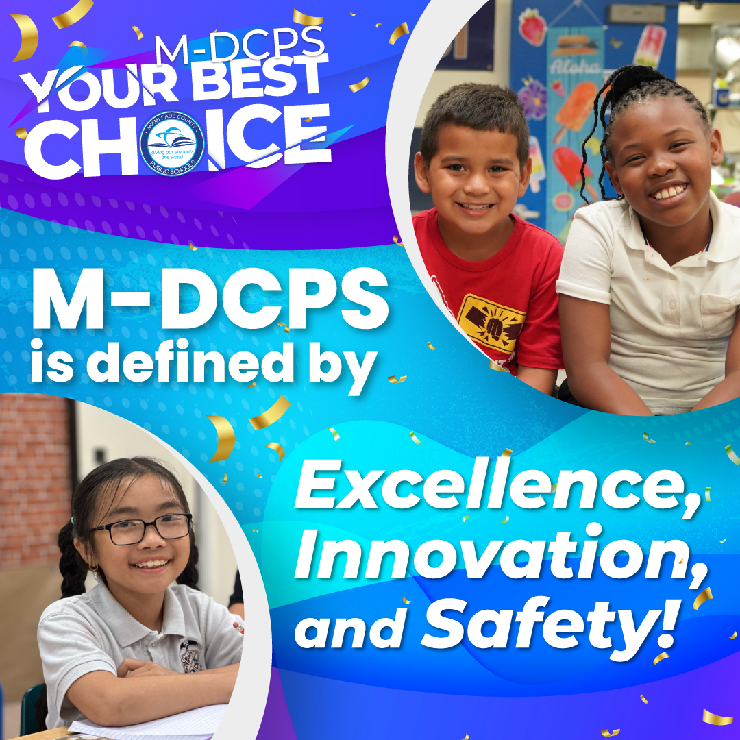 At @mdcps, we are defined by Excellence, Innovation, and Safety. These principles guide us daily to ensure the best for our students and community. To learn more about our District's core values, visit: studentservices.dadeschools.net/#!/fullWidth/1…