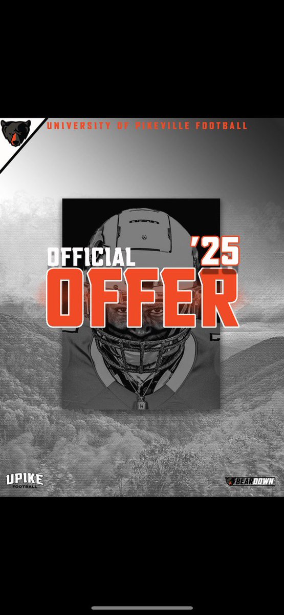 Thankful to  <a href="/CoachMikeHarris/">Coach Harris</a> and <a href="/UPIKEFOOTBALL/">UPIKE FOOTBALL</a>  for receiving my first offer! <a href="/PikevilleHSFB/">Pikeville HS Panther Football</a>