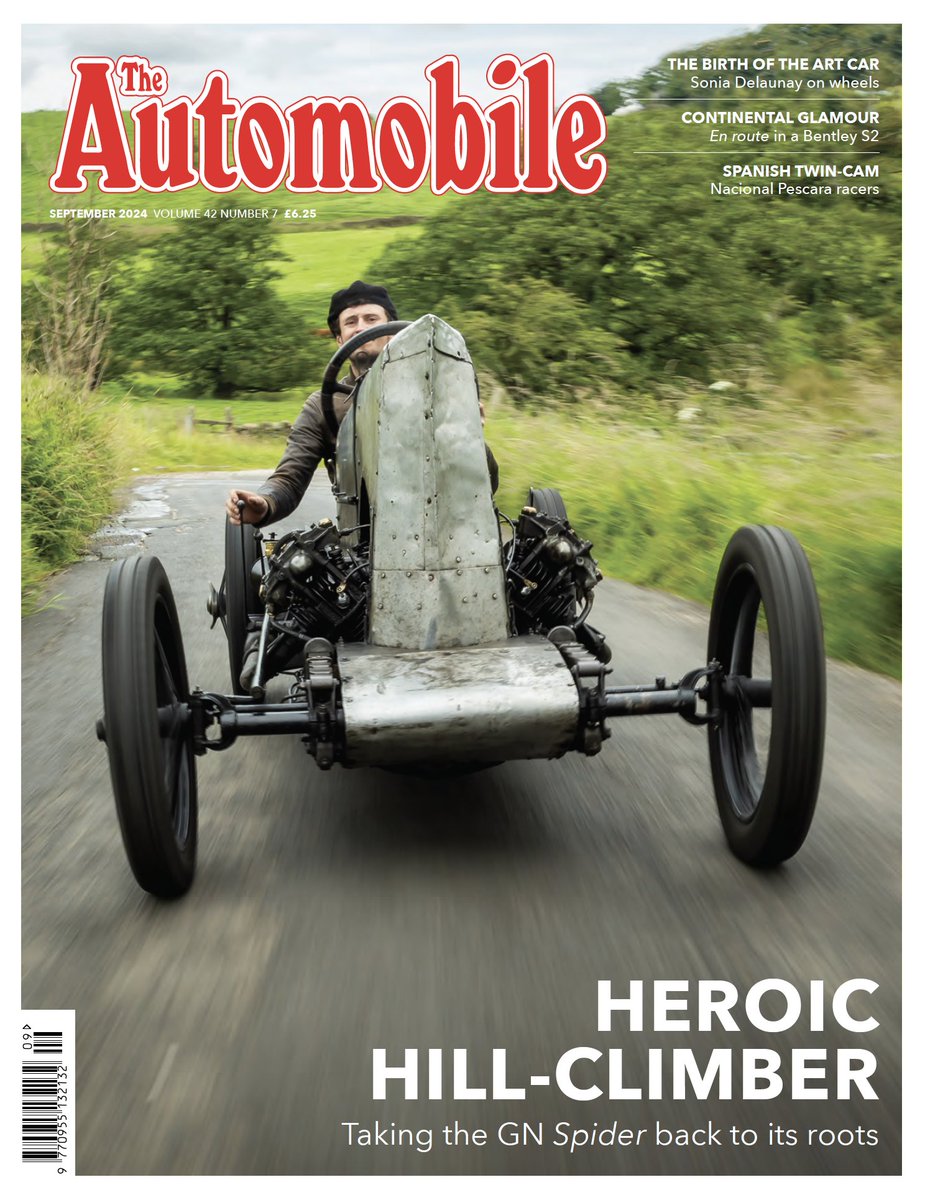 Our September issue is out now, with features on the GN Spider, a Bentley S2 Continental, the twin-cam Nacional Pescara, the Art Cars of Sonia Delaunay, and more... Visit our website to take out a subscription or to buy a single issue #theautomobile #theautomobilemagazine