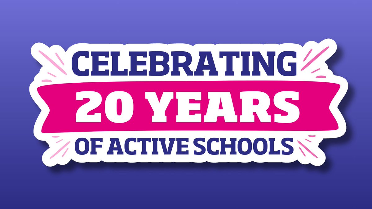 sportscotland (@sportscotland) on Twitter photo 🎊 Celebrating 20 years of Active Schools!
The Active Schools programme is a long-term investment in health and wellbeing, providing positive experiences of sport and physical activity from a young age.
Look out for more #ActiveSchools20 highlights over the next few months! 🎊 Celebrating 20 years of Active Schools!
The Active Schools programme is a long-term investment in health and wellbeing, providing positive experiences of sport and physical activity from a young age.
Look out for more #ActiveSchools20 highlights over the next few months!