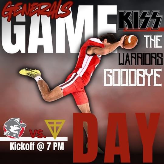ACA fans we have action for you!! 

It's game day for the Generals kickoff at 7pm hosting the Valiant Cross Warriors. 

Come out and make your way down to James W. Rane Stadium to cheer on the Generals! #ACA #GoGenerals #LeadTheCharge 🔴⚪️⚔️