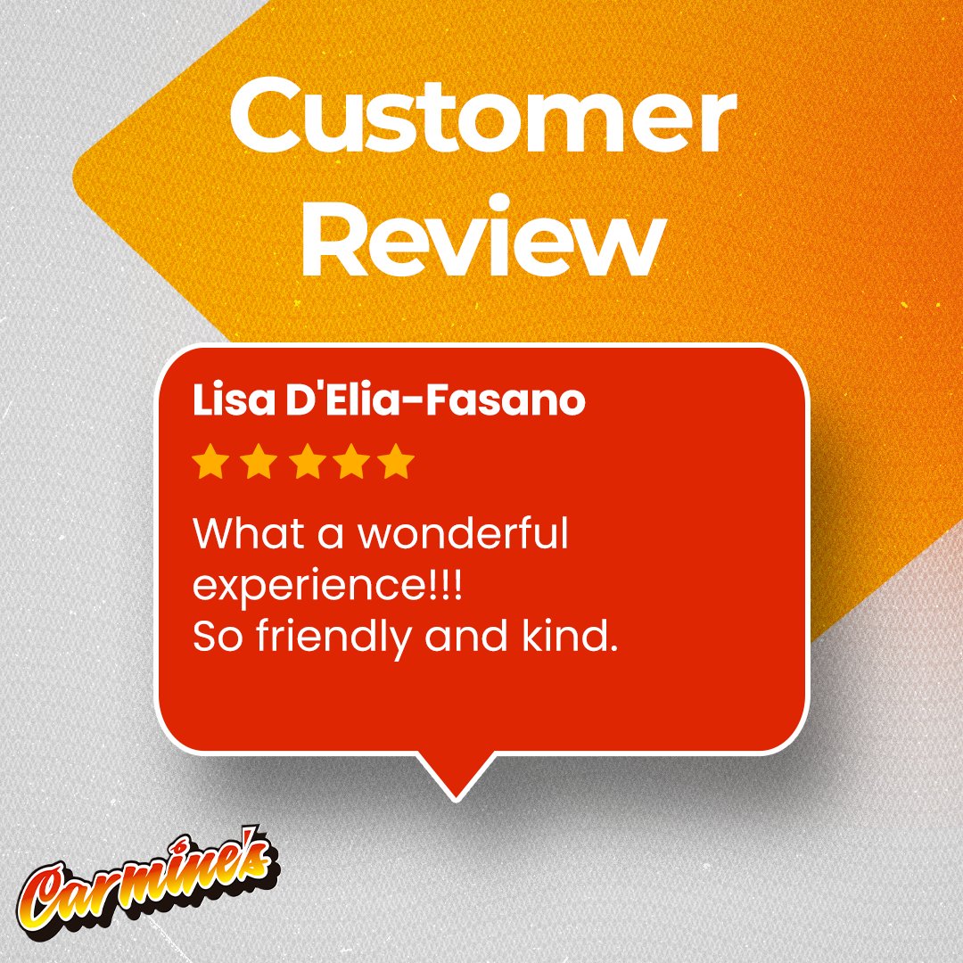 We're thrilled to share this glowing review from one of our valued customers! Thank you for your trust and support! 🙌

#CustomerReview #CustomerExperience #Carmines