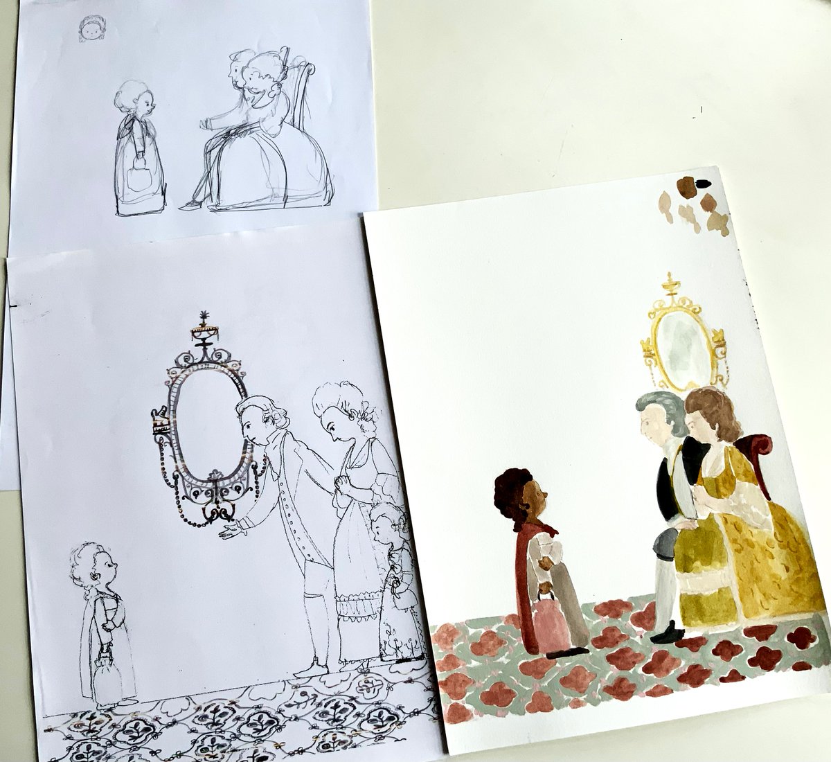 KlausFluggePr's tweet image. "Mastering the art of centring figures on the page was a significant  learning curve. Whether through colour or composition, I aimed to ensure each figure was at the centre of their story." NEW #KlausFluggePrize shortlist blog Angela Vives Q&amp;amp;A #picturebook
klausfluggeprize.co.uk/2024/bright-st…