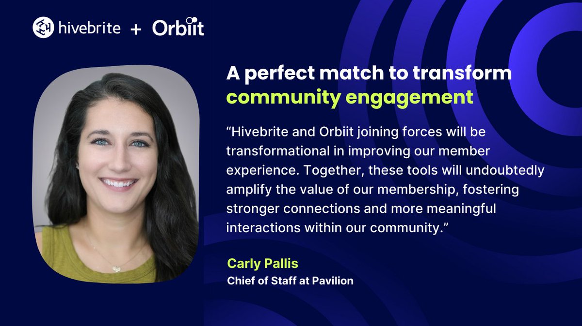 One month ago, Hivebrite + Orbiit =  ❤️ AI-powered community engagement to allow our customers to build more vibrant communities. 🚀 Learn more:  hivebrite.io/hivebrite-acqu…  #community #AI