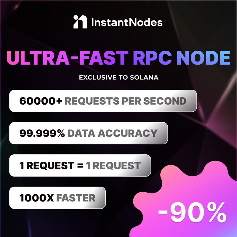 InstantNodes's tweet photo. Instantnodes is the most powerful RPC node in the game.