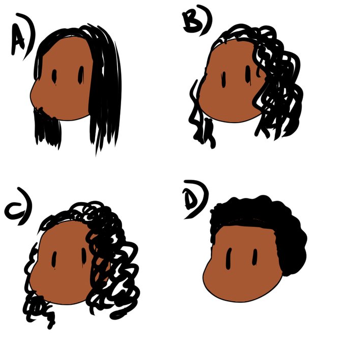 OK so character poll #7!   We got her body down now! So lets start working on face/head details   Vote