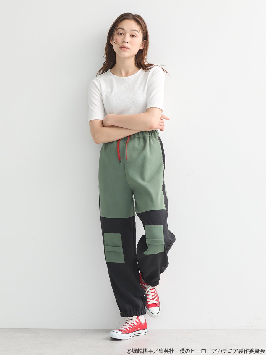 WATANABOX's tweet image. こんなコラボアイテムあったんですね！！
「#ヒロアカ×#earthmusic&amp;amp;ecology Japan Label」
それぞれイージーパンツ穿きやすいデザインしてる。
お茶子のヘアアクセサリーも良い感じ。
【紹介サイト】
nijimen.net/topics/494239
【ECサイト】
stripe-club.com/s/earth1999/24…