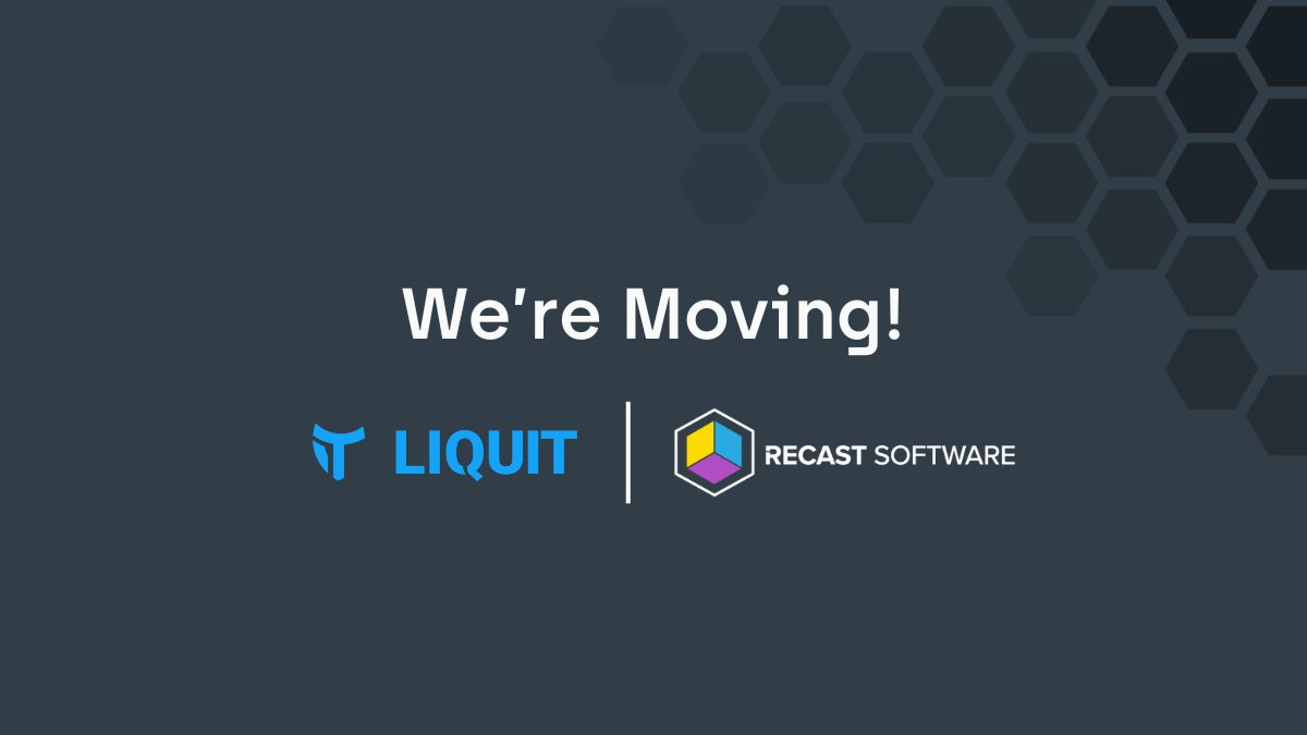 Liquit (@liquitworkspace) on Twitter photo 🚀 We're Moving! 🚀 Liquit is officially becoming part of Recast Software, and we couldn’t be more excited! 🎉
Make sure you're following <a href="/RecastSoftware/">Recast Software</a> to continue receiving content and updates from us! 🚀 We're Moving! 🚀 Liquit is officially becoming part of Recast Software, and we couldn’t be more excited! 🎉
Make sure you're following <a href="/RecastSoftware/">Recast Software</a> to continue receiving content and updates from us!