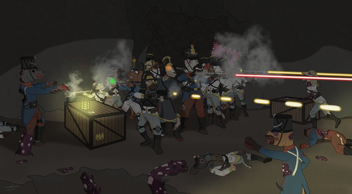 Cornered with their backs against a chasm, the soldiers under the command of Hauptmann Katharina of the Lethian Radetzky 5th battalion find themselves in a fight for their lives.