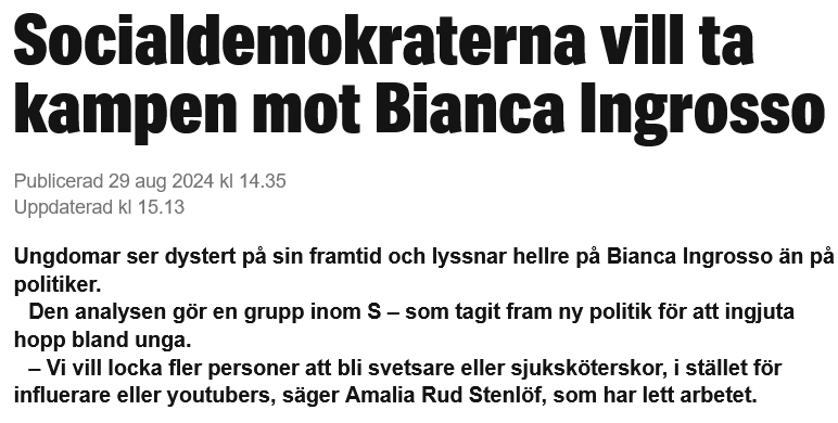 PeterJo01394313's tweet image. Man vet att @socialdemokrat #sossarna är ett dött parti när man ger sig på en ung kvinnlig företagare!
#företag #sossar #politik #skandal #socialism