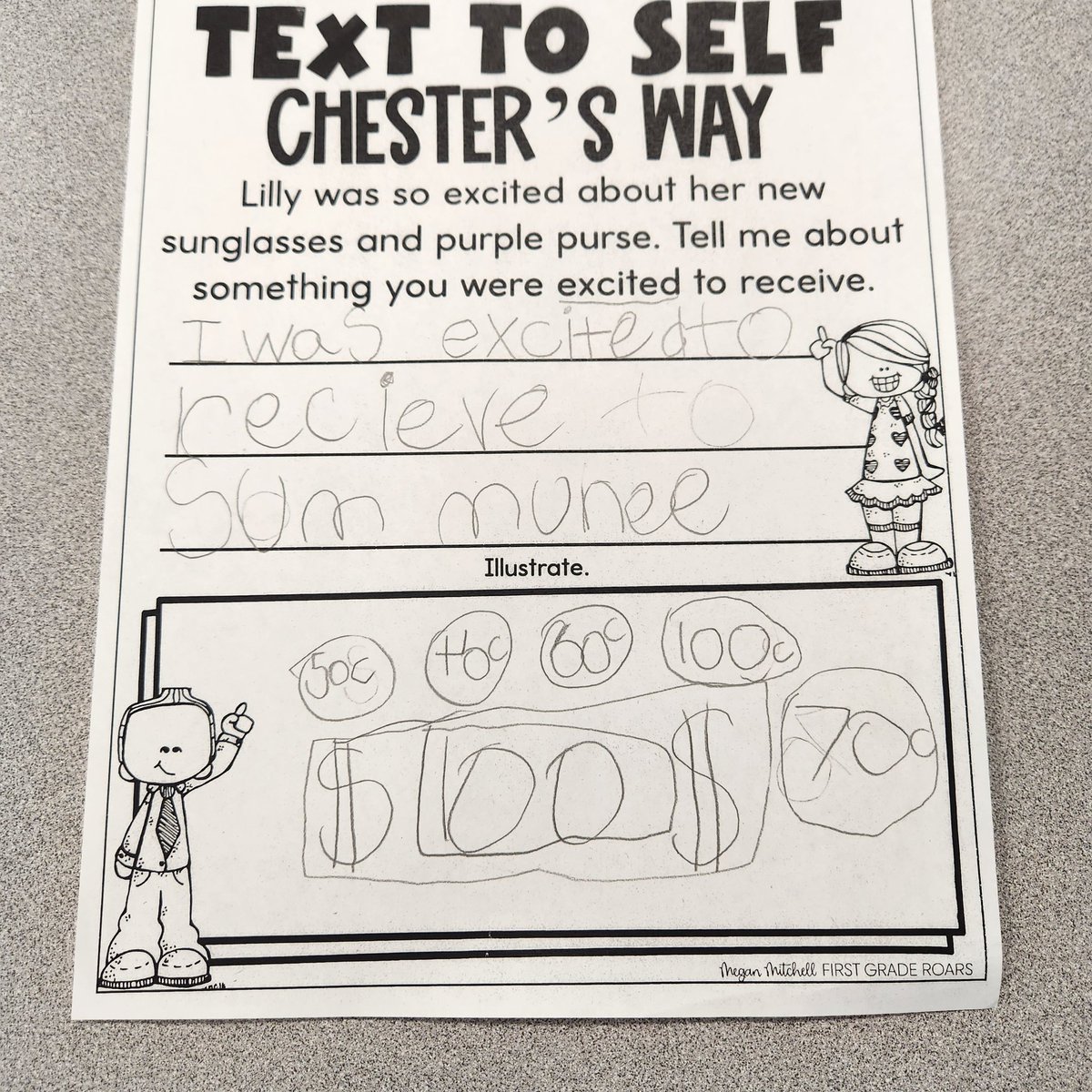 suzteaches98's tweet photo. Today, my firsties were doing a reader's response activity, making a text to self connection to Lily from the book Chester's Way by Kevin Henkes. #genoaowls @pisdesela #PISDLAChat #readersresponse #kevinhenkes https://t.co/or88MStoTD