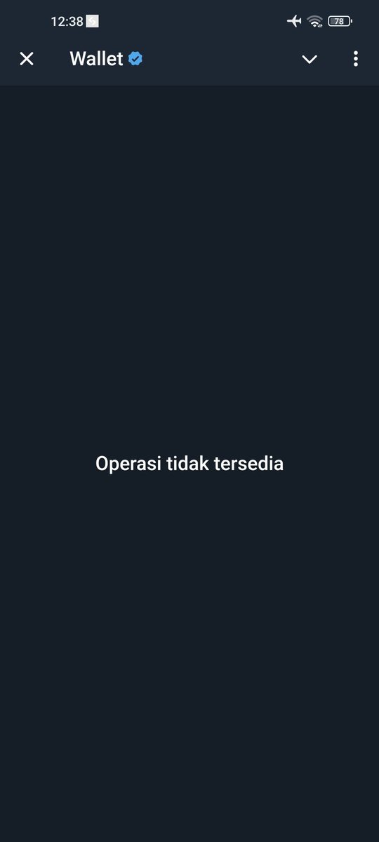 MainnyaHebat3's tweet photo. @wallet_tg 
Many people using telegram wallet experience the same problem,It's been 2 days and I can't access my wallet
#WALLETSCAM 
#TELEGRAMWALLETSCAM
#FreeOurWallet
#OperationUnavailableSolve
#FeatureUnavailableSolve 
#TgWalletScam
@durov 
@wallet_tg https://t.co/H4cWPCDXBY